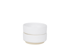 Otto Ceramic Bowls Set of Two | White | Small