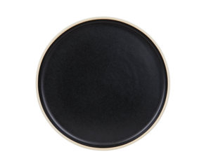 Otto Ceramic Plate Set of Two | Black | Large