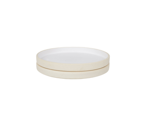 Otto Ceramic Plate Set of Two | White | Small