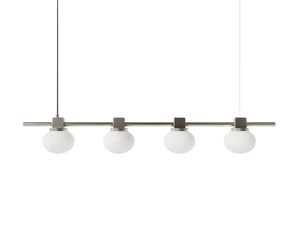 Ovoid Pendant Light | Stainless Steel | Quadruple