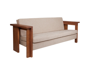 Symmetry Couch | Ash Wood / Oat Fabric