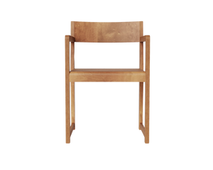 Armrest Chair 01 | Warm Brown Birch
