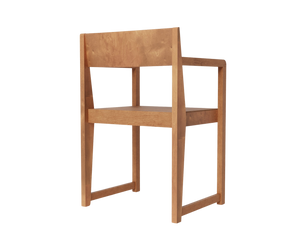 Armrest Chair 01 | Warm Brown Birch