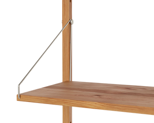 Shelf Library Single Section | Natural Oak | H114.8 / W60