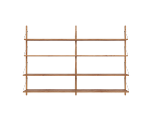 Shelf Library Double Section | Natural Oak | H114.8 / W80