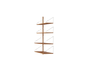 Shelf Library Add-on Section | Natural Oak | H114.8 / W80