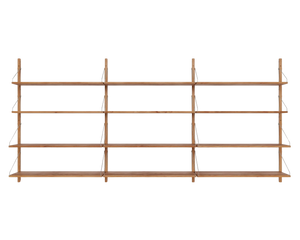 Shelf Library Triple Section | Natural Oak | H114.8 / W80