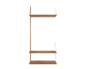 Shelf Library Add-on Hanger Section | Natural Oak | H185.2 / W80
