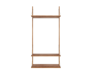 Shelf Library Hanger Section | Natural Oak | H185.2 / W80