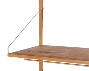 Shelf Library Add-on Hanger Section | Natural Oak | H185.2 / W80