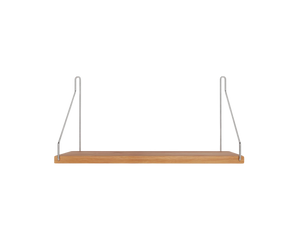 Single Shelf | Natural Oak / Stainless Steel | D20 / W40