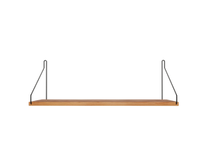 Single Shelf | Natural Oak / Black | D20 / W60