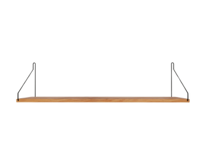 Single Shelf | Natural Oak / Black | D20 / W80