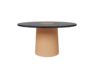 Sintra Dining Table | Black Marble / Cork