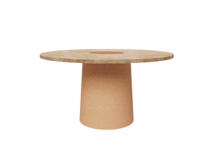 Sintra Dining Table | Yellow Limestone / Cork