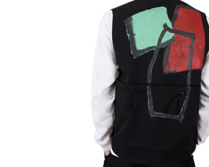 Toogood x FRAMA | Roper Gilet | Painted Cotton Green + Red