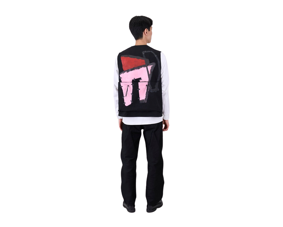 Toogood x FRAMA | Roper Gilet | Painted Cotton Pink + Red