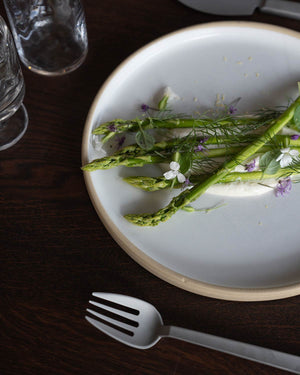 FRAMA asparagus with whipped ricotta recipe