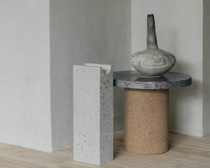 FRAMA Sintra Small Side Table in Black Marble Cork