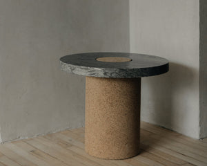 FRAMA Sintra Small Side Table in Black Marble Cork