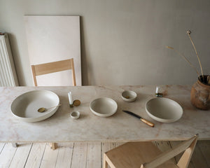 FRAMA Otto Ceramic Shallow Bowl | Natural | Extra Small