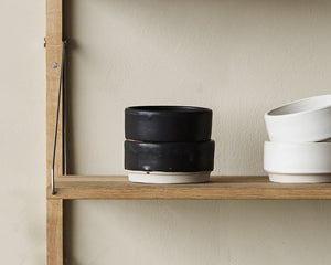 FRAMA Otto Ceramic Bowls Set of Two | Black | Medium