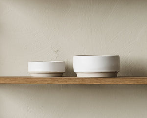 FRAMA Otto Ceramic Bowls Set of Two | White | Small