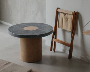FRAMA Sintra Table | Black Marble / Cork | Large