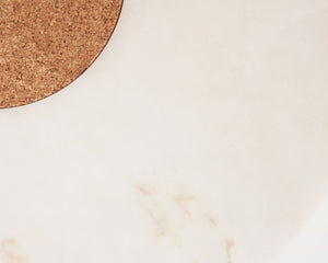 FRAMA Sintra Table | White Marble / Cork | Large