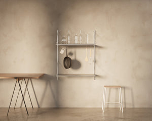 FRAMA Shelf Library Add-on Hanger Section | Stainless Steel | H1084 / W80