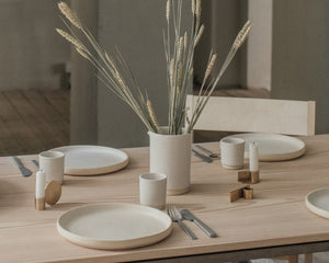 FRAMA Otto Ceramic Cup Set of Two | White