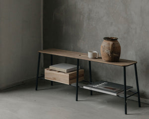 FRAMA Adam Bench | Black / Oak | L120