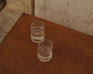 FRAMA | 0405 Glass Set of Two | Clear | Small | Mouth Blown