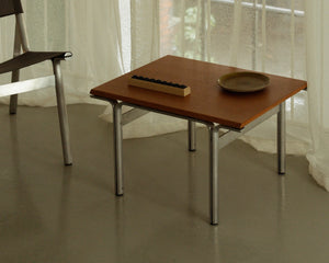 FRAMA Union Side Table | Aluminum / Warm Brown Ash
