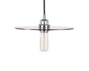 Circle Shade | Smoked Glass / Steel | Medium