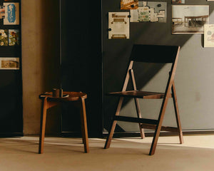 Folding Flat Chair | Dark Brown Birch