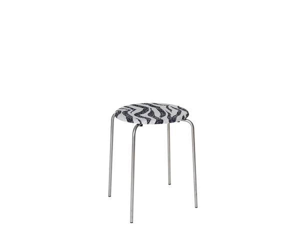 Petit Rond Stool | Stainless Steel / Zebra Fabric – FRAMA