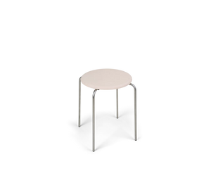 FRAMA Petit Rond Stool | Stainless Steel / Leather Seat