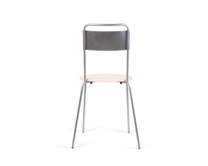 FRAMA Petit Rond Chair | Stainless Steel / Leather Seat