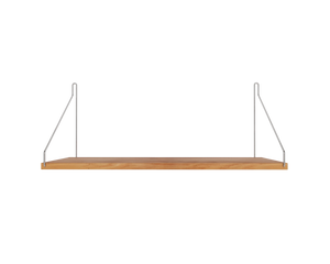 FRAMA Single Shelf | Natural Oak / Stainless Steel | D27 / W60