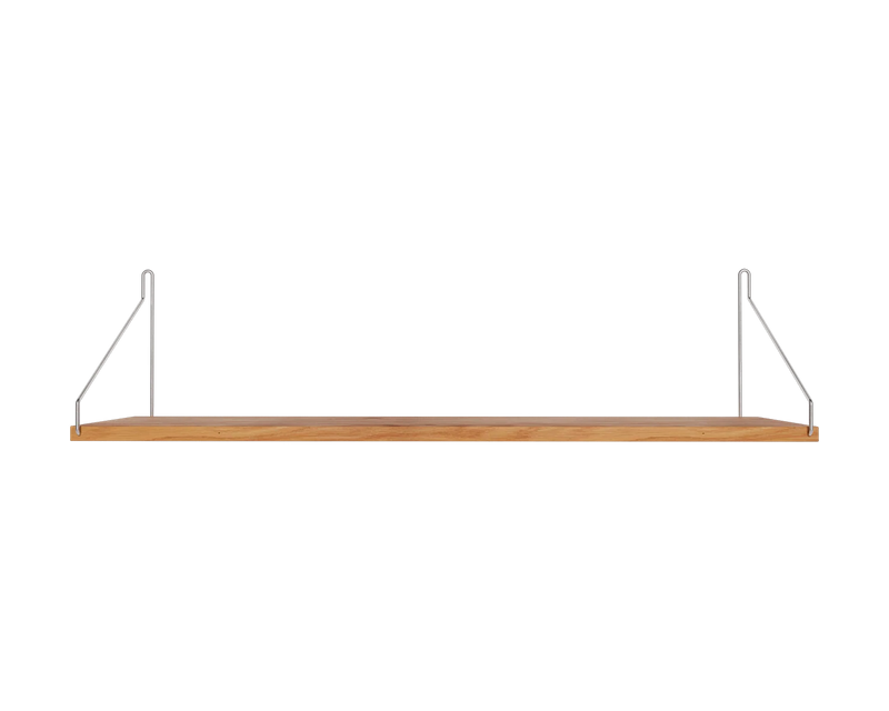 Single Shelf | Natural Oak / Stainless Steel | D20 / W60 – FRAMA Single Shelf | Natural Oak / Stainless Steel | D20 / W60 – FRAMA