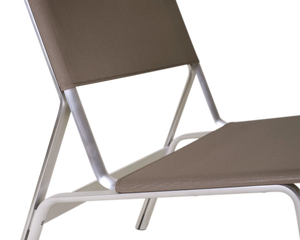 FRAMA Union Easy Chair | Aluminum / Taupe Mesh