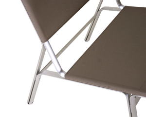 FRAMA Union Easy Chair | Aluminum / Taupe Mesh