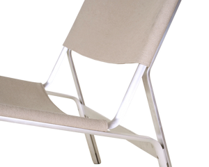 FRAMA Union Easy Chair | Aluminum / Sandstone Linen