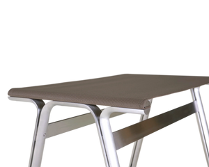 Union Stool | Aluminum / Taupe Mesh
