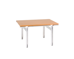 FRAMA Union Side Table | Aluminum / Warm Brown Ash