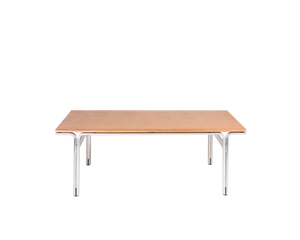 FRAMA Union Coffee Table | Aluminum / Warm Brown Ash