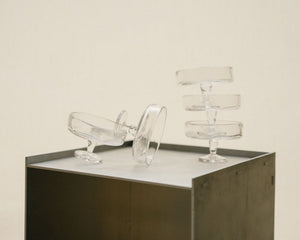 FRAMA 0405 Stem Glass Set of Four | Clear | Wide