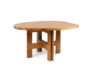 Farmhouse Trestle Table | Natural Oak | Pond