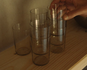 Isle Glass Set of Two | Light Smoke